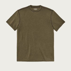 210g merino wool short sleeve crew di Filson | Dark olive (Green)