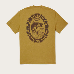 Buckshot t-shirt von Filson | Gold heather skagit river (Yellow)