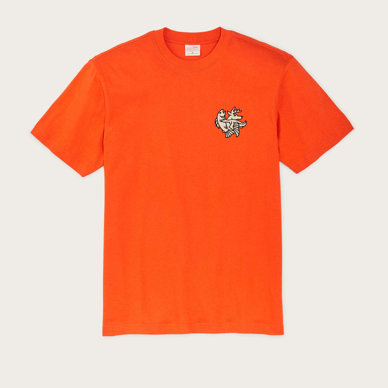 Frontier graphic t-shirt di Filson | Flame deco sp (Orange)