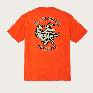 Frontier graphic t-shirt di Filson | Flame deco sp (Orange)