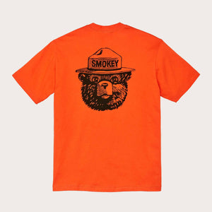 Smokey bear frontier t-shirt von Filson | Flame smokey (Orange)