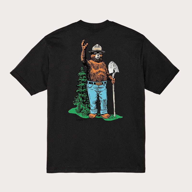 Smokey bear frontier t-shirt von Filson | Faded black smokey (Black)