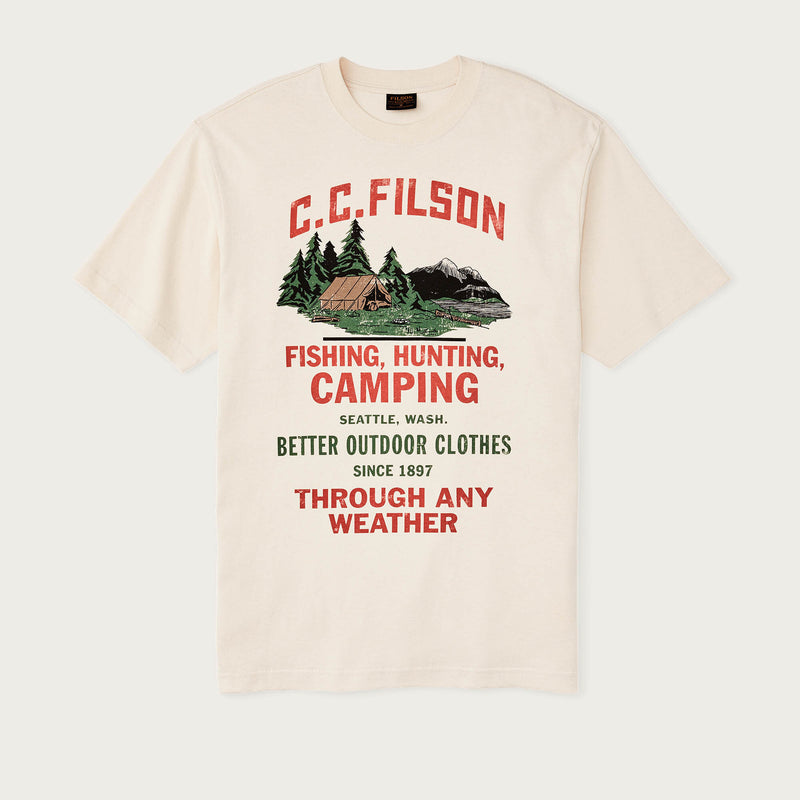 Frontier graphic t-shirt von Filson | Birch / camping (Beige)