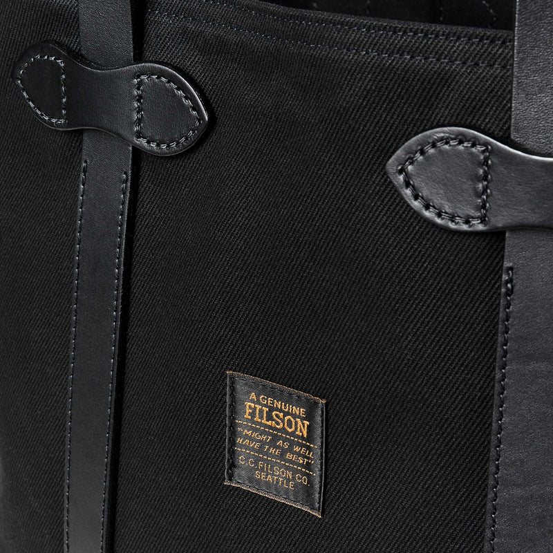 Rugged twill large open tote bag von Filson | Black (Black)