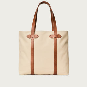 Rugged twill large open tote bag von Filson | Feather grey (White)