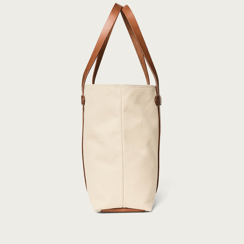 Rugged twill large open tote bag von Filson | Feather grey (White)