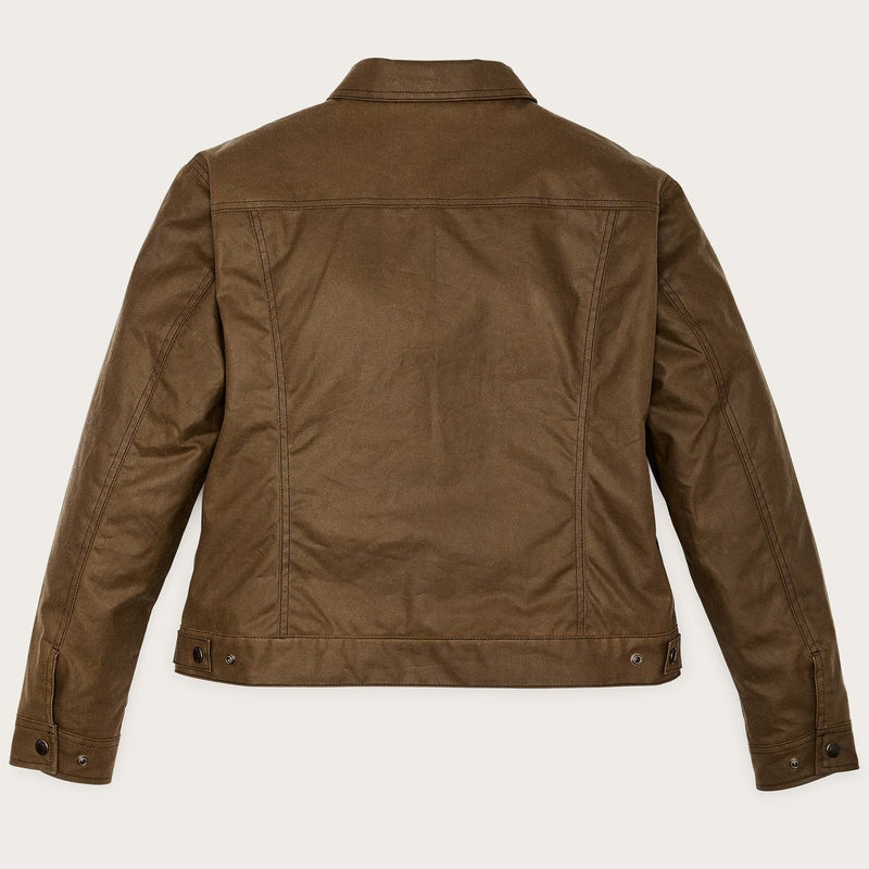 Women's short lined cruiser jacket by Filson | Dark tan (Beige)