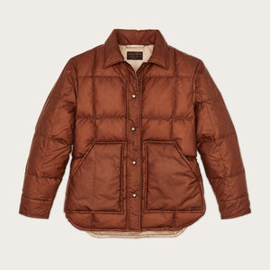 Women's waxed down barn coat by Filson | Madder root (Brown)