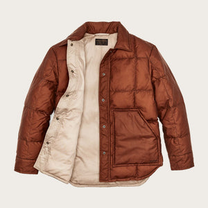 Women's waxed down barn coat by Filson | Madder root (Brown)