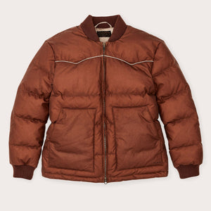 Women's waxed down jacket by Filson | Madder root (Brown)