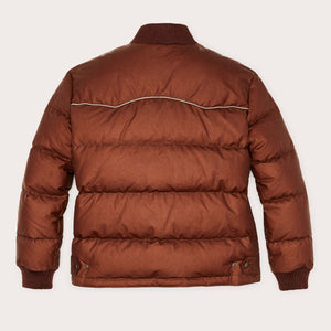 Women's waxed down jacket by Filson | Madder root (Brown)