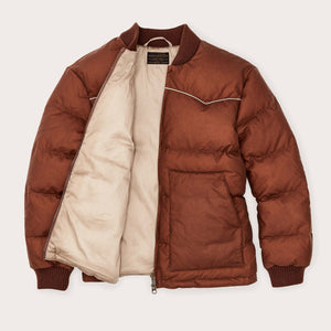 Women's waxed down jacket by Filson | Madder root (Brown)