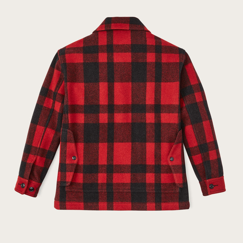 Women's mackinaw wool cruiser jacket von Filson | Redblack plaid (Red)