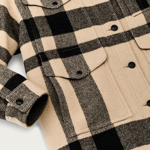 Women's wool long cruiser coat di Filson | Natural black (Beige)