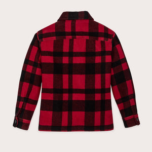 Women's wool overshirt by Filson | Red/black plaid (Red)