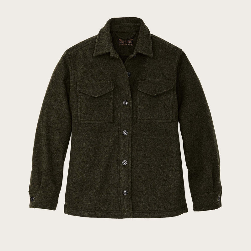 Women's seattle wool jac-shirt di Filson | Forest green (Green)