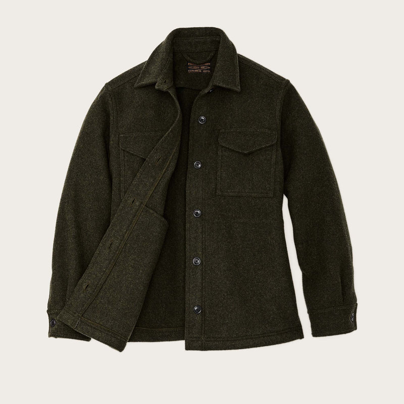 Women's seattle wool jac-shirt von Filson | Forest green (Green)