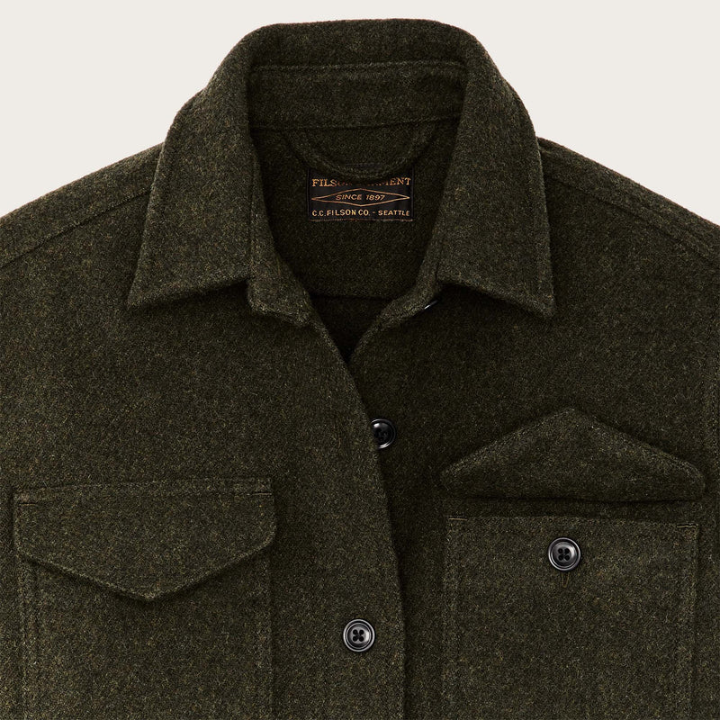 Women's seattle wool jac-shirt di Filson | Forest green (Green)