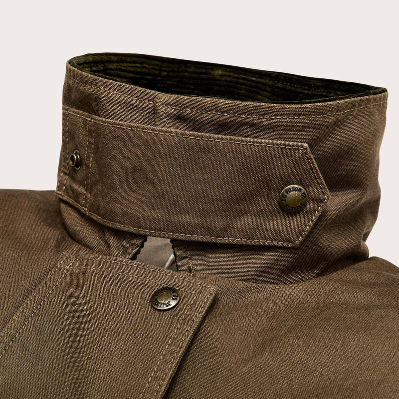 Women's dry tin duster coat di Filson | Marsh olive (Green)