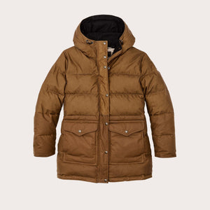 Women's waxed down parka von Filson | Dark tandark t (Brown)