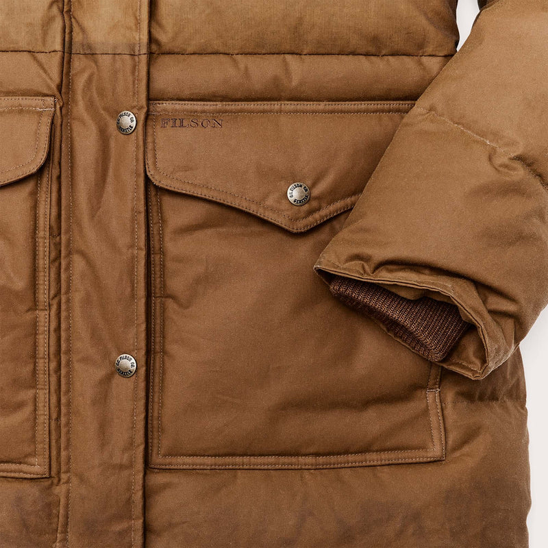 Women's waxed down parka von Filson | Dark tandark t (Brown)