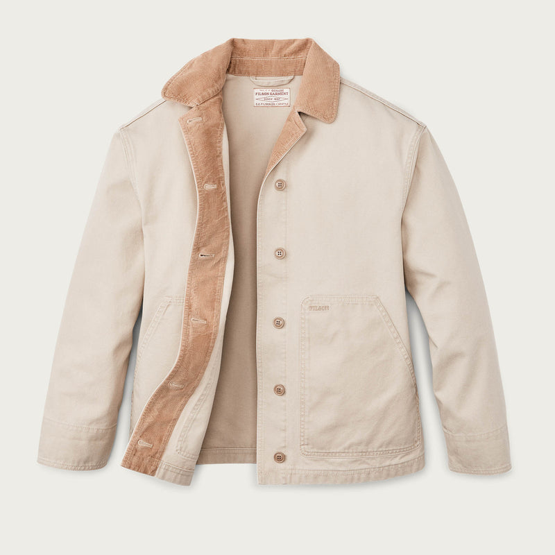 Women's canvas barn coat von Filson | Feather grey (White)