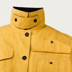 Women's dry waxed long cruiser di Filson | Yellow (Yellow)