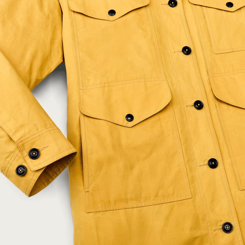 Women's dry waxed long cruiser di Filson | Yellow (Yellow)