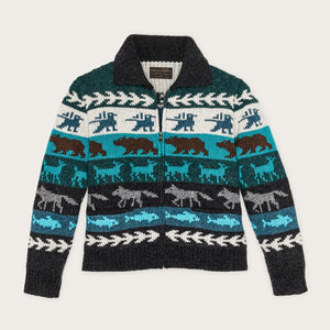 Women's fair isle cardigan di Filson | Animal multi (Multicolor)