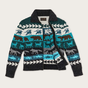 Women's fair isle cardigan di Filson | Animal multi (Multicolor)