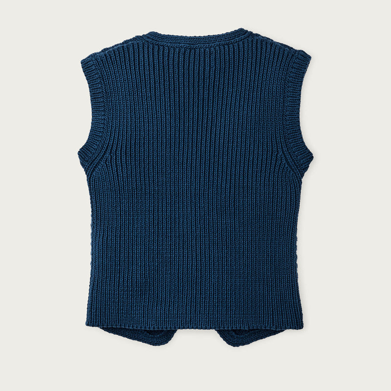 Women's jacquard cotton vest von Filson | Deep blue (Blue)