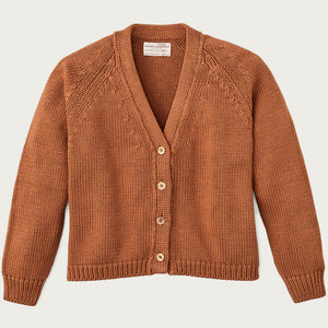 Women's rustic cotton cardigan von Filson | Chestnut (Orange)