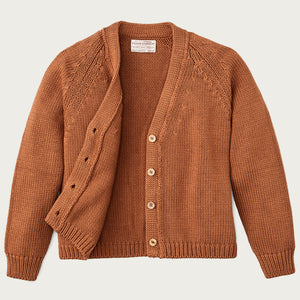 Women's rustic cotton cardigan von Filson | Chestnut (Orange)