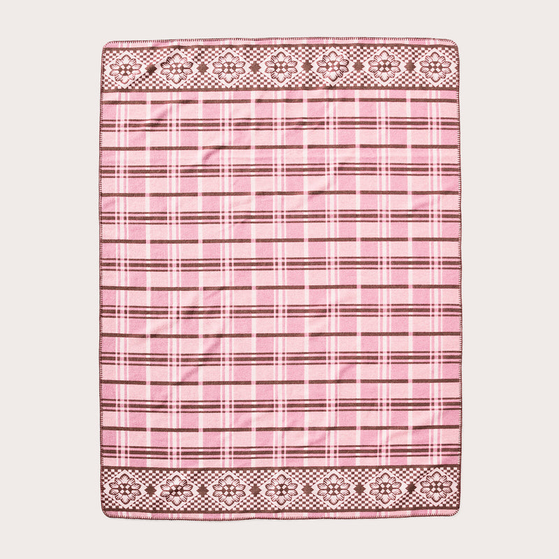 Flowers wool blanket di Filson | Flower blanket plaid (Pink)