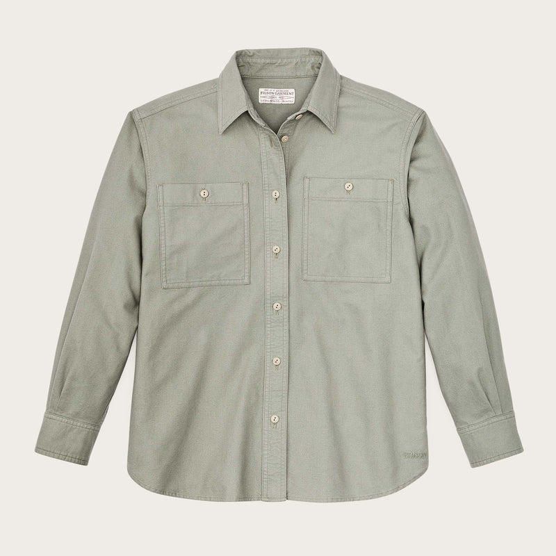 Women's field chamois shirt von Filson | Desert sage (Green)