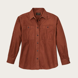 Women's field chamois shirt von Filson | Madder root (Brown)