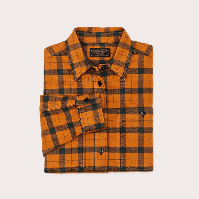 Women's alaskan guide shirt di Filson | Spruce & squash (Orange)