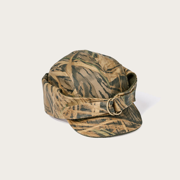 Tin cloth wildfowl hat by Filson Mossy oak shadow gra Green