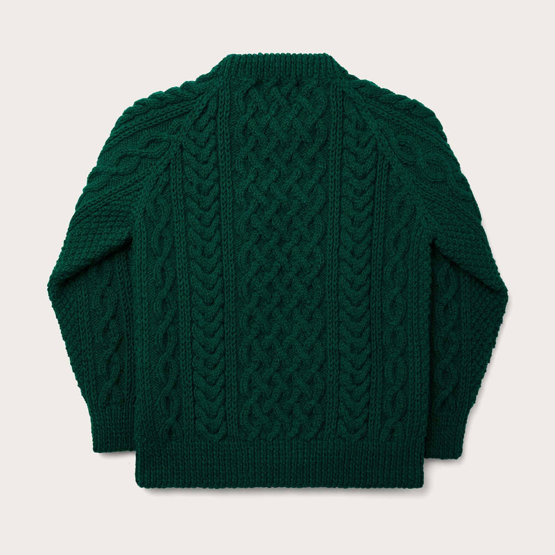 Wool fisherman's sweater di Filson | Hemlock (Green)