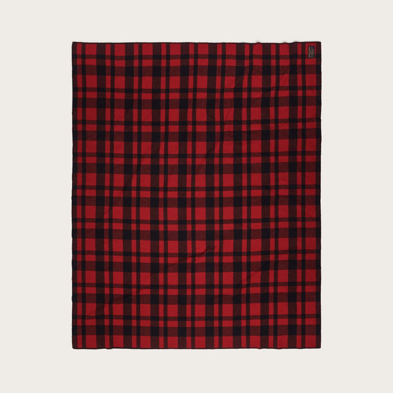 Mackinaw wool blanket di Filson | Red black plaid (Red)